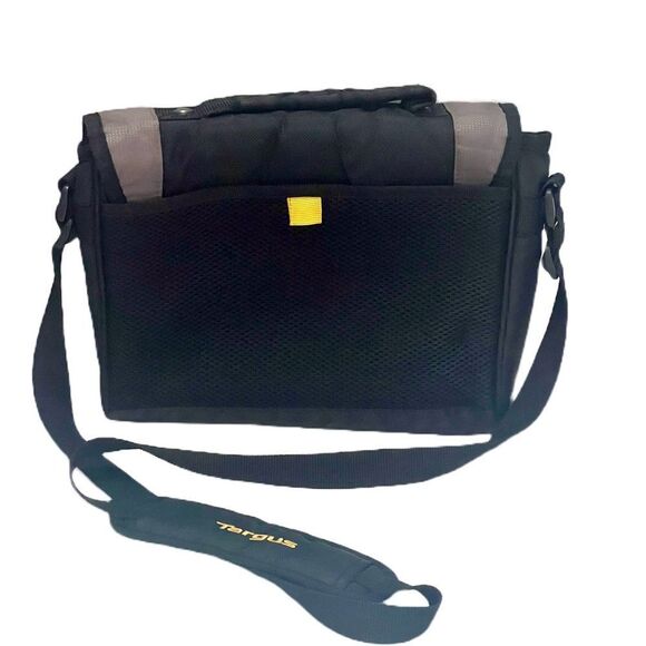 Targus CityGear Laptop Messenger Shoulder Bag Black Nylon Travel Utility Durable - Picture 4 of 13